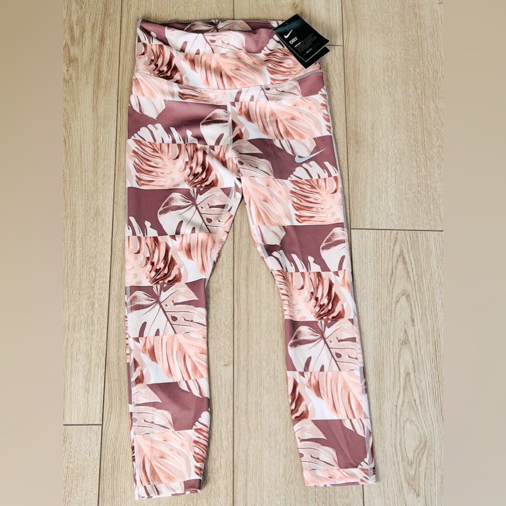 New Nike botanical print leggings Dri-Fit Technology